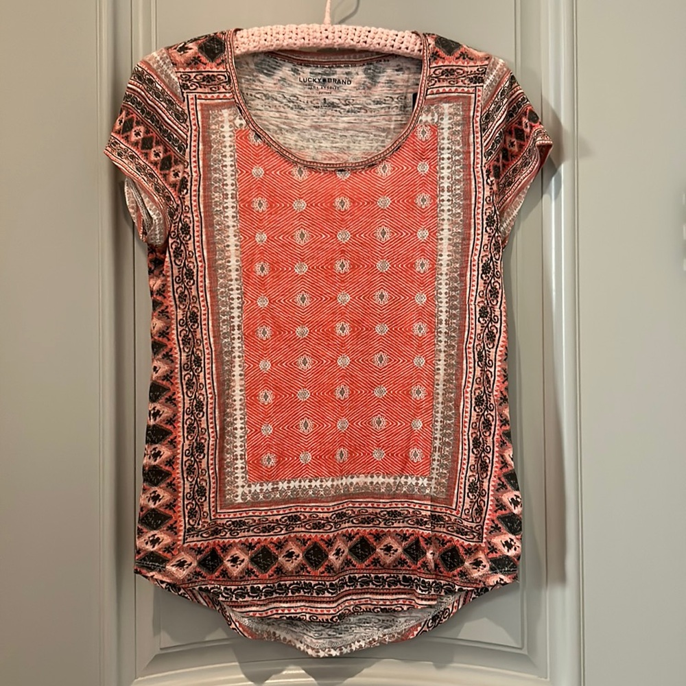 Lucky Brand Scoop Neck Tee